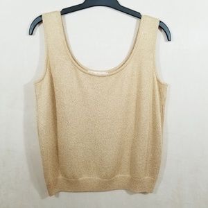 St. John Tops - St. John Basics Gold Glitter/Sparkle Tank Top St. John Tops - St. John Basics Gold Glitter/Sparkle Tank Top